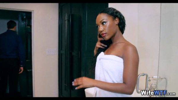 Hot Black Girl cheats on her white hubby with a hot blonde babe - sexu.com on poweredporn.com