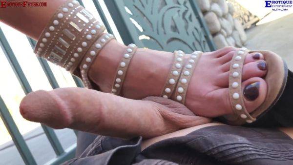 Erotique Entertainment - "Red dress outdoor cum showers - Cumshots - xhand.com on poweredporn.com