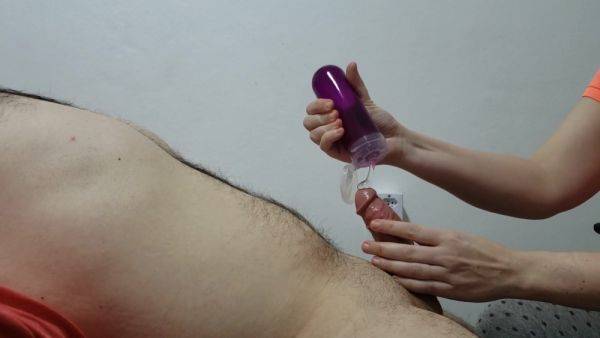 Premature Ejaculation Training, Day 12. Teasing Handjob To The Head. Full Video - hclips.com on poweredporn.com