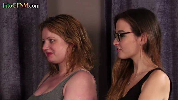 CFNM femdom British MILF grinds cock in front voyeur babes - txxx.com - Britain on poweredporn.com