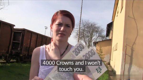 Cash Tempts Her To Fuck A Stranger - Redhead - xhand.com on poweredporn.com