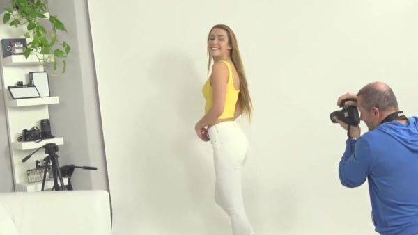 Amazing brunette at porn casting - upornia.com - Czech Republic on poweredporn.com