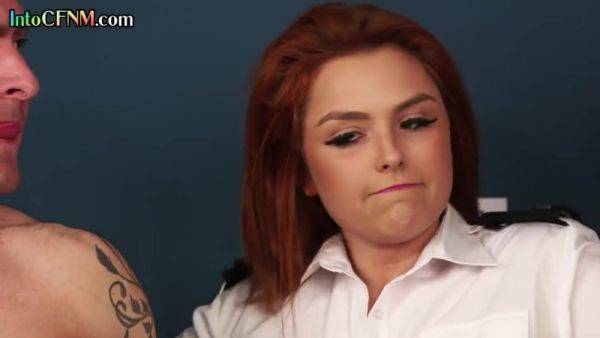 CFNM police MILFS wank dick in 3some while voyeur watching - hotmovs.com on poweredporn.com