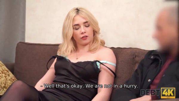 Maria Hurricane trades her credit for a rough homemade fuck on the couch - sexu.com - Russia on poweredporn.com