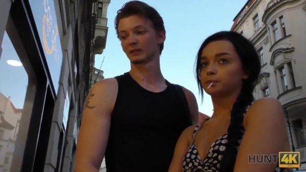 Daphne Klyde worships dick & fucks for cash in Hunt4K reality video - sexu.com on poweredporn.com