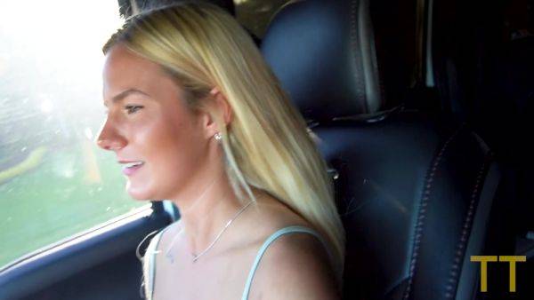 Sexy 20 Year Old Blonde Cheats On Her Boyfriend In Parking Lot With Lacy Tate - hclips.com - Usa on poweredporn.com