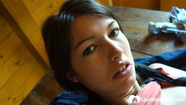 Babe Shoves A Dildo Into Her Pussy - hclips.com on poweredporn.com