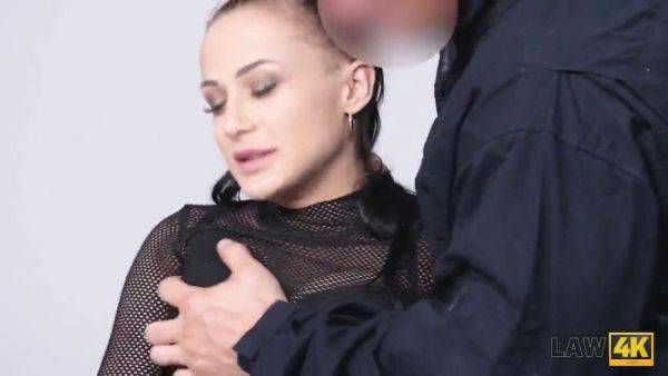 Watch Steve Q and Nicole Love get rough and dirty during a hot interview with a police officer - sexu.com on poweredporn.com