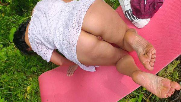 I Didnt Wear Panties While Walking In The Woods. I Wore Only A White Dress And Specially Lifted Up My Skirt So That My Stepson Would See My Sweet Ass And Be Embarrassed. 15 Min - voyeurhit.com on poweredporn.com