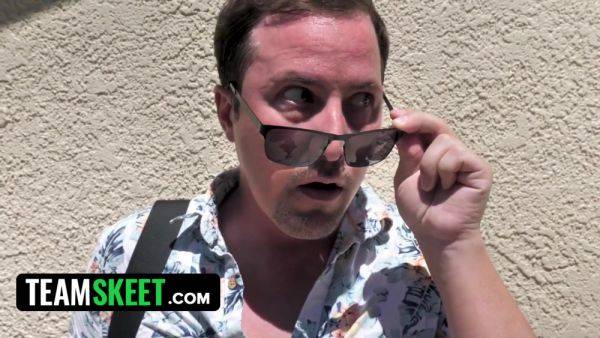 Stranger With Thick Cock Makes Hot Blonde Jenna Fireworks Moan In A Hot Day - Messy Jessy - Teens (18+) - xhand.com on poweredporn.com