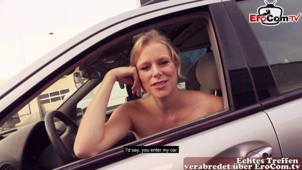 Public Car pick up date with german blonde street slut - German - xhand.com - Germany on poweredporn.com