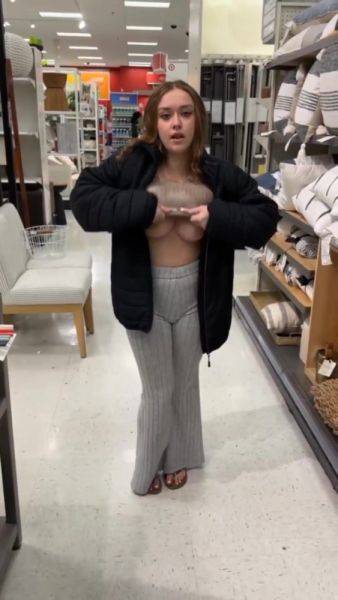 I was a little nervous flashing my boobs - anysex.com on poweredporn.com