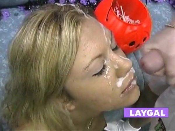 Ashley Halloween Facials - xhand.com on poweredporn.com