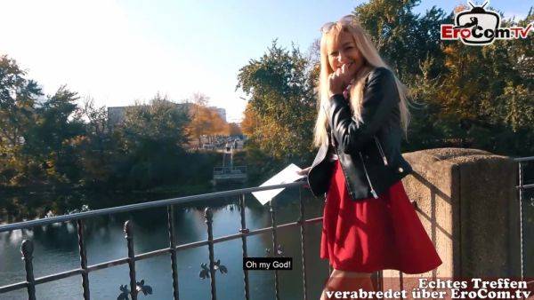 Real German Blind Date on Street with german skinny Milf - txxx.com - Germany on poweredporn.com