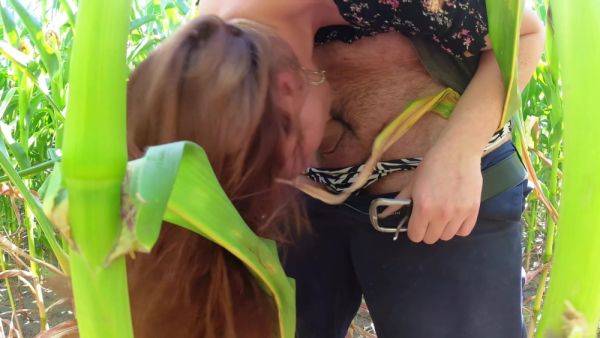 First Time Trying Standing 69 In A Cornfield And She Cums And Squirts Hard - hclips.com on poweredporn.com
