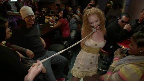 Skank Slave Taken To Public Bar And Given A Good Seeing - hclips.com on poweredporn.com