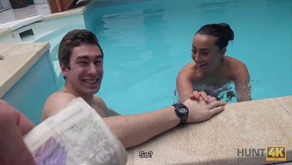 Watch this hot brunette teen satisfy her owner's fetish desires in POV - sexu.com on poweredporn.com