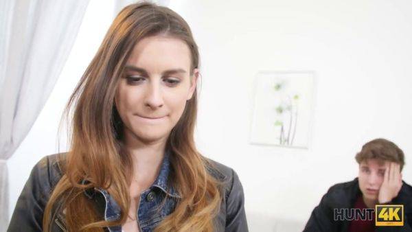 Euro chick sells her pussy for cash and gets a rough fuck in Hunt4K - sexu.com - Czech Republic on poweredporn.com