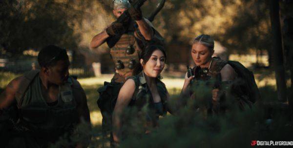 Threesome with military babes - Machine Gunner Episode 3 - Damon Dice - xtits.com - Cuba on poweredporn.com