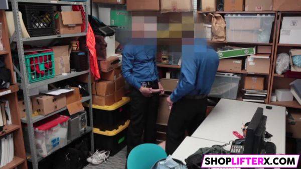 Stunning Shoplifter Gets Caught - hotmovs.com on poweredporn.com