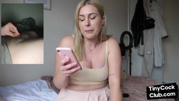 SPH busty amateur babe talks dirty about small penises - hotmovs.com - Britain on poweredporn.com