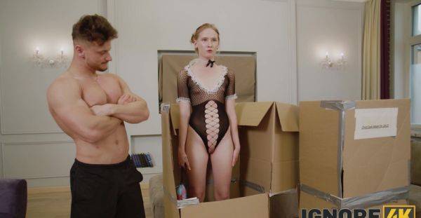 Nude girl offered a thick dick to play with in any of her holes - alphaporno.com on poweredporn.com