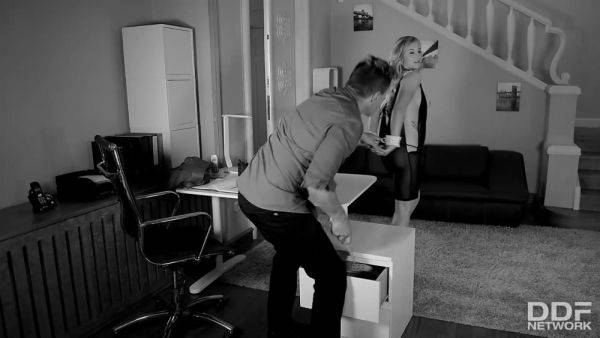 Damn Hot Submissive: Blonde Babe Ass Fucked in Handcuffs - PornWorld - hotmovs.com - Hungary on poweredporn.com