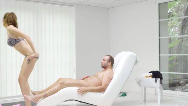 Stacy Cruz In The Brunette Swept On The Penis Of A Mature Man By The Pool - hotmovs.com on poweredporn.com