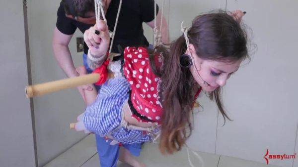 Face fucked sub girl is bound and toyed - txxx.com on poweredporn.com