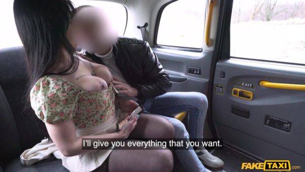 Nerdy Brunette Mom Seduced by Cab Driver - Glasses Babe Takes Pics Of Her Tits part 1 - Nadja Lapiedra - xtits.com on poweredporn.com