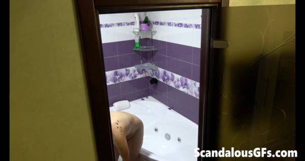 Watch my nude girl shower nice and slow in the bathtub - txxx.com on poweredporn.com