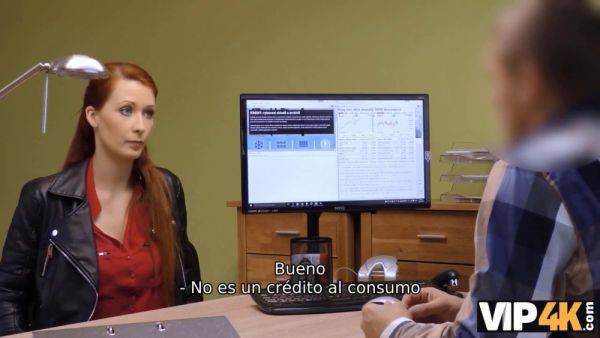 Isabella Lui, the red-headed loan officer, can't resist the temptation of carnal sex in VIP4K - sexu.com on poweredporn.com