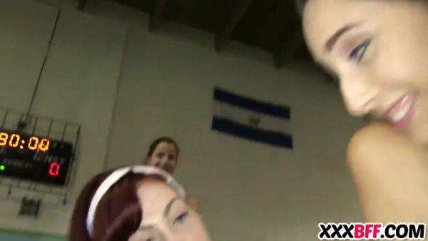 Lesbian Soccer Team Fucks The Noob - hotmovs.com on poweredporn.com