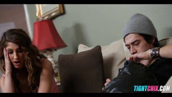 Check out this stunning brunette getting her tight pussy pounded in HD! - sexu.com on poweredporn.com