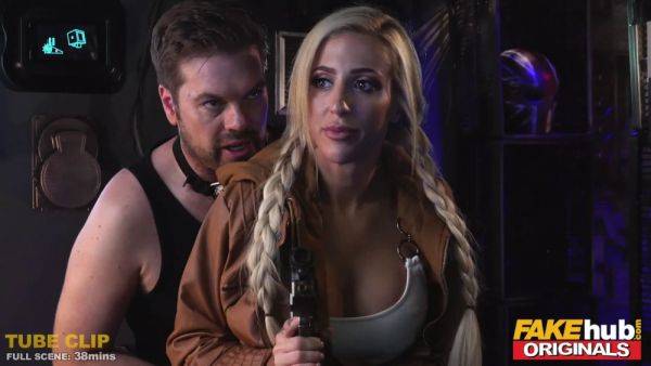 Skyler McKenzie & Ryan Ryder in a fake taxi adventure with John Scott and Bishop - sexu.com - Britain - Scotland on poweredporn.com