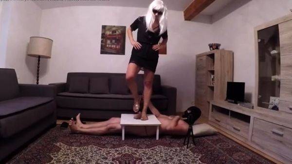 Roman Leather Sandals Crush – MISTRESS FATALIA - drtuber.com on poweredporn.com