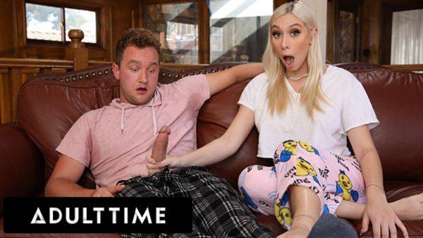 ADULT TIME - Stepsis Kay Lovely Dares Her Stepbro To Show Her His Big Cock! SHE WANTED TO SUCK IT! - txxx.com on poweredporn.com