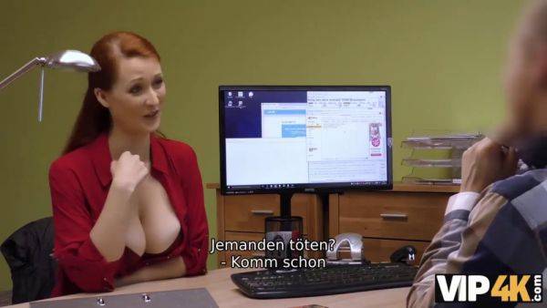 Redhead teen Isabella Lui gets cash for a hot blowjob and sex in HD - sexu.com - Japan - Czech Republic on poweredporn.com