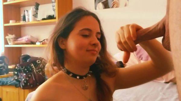 I Wanted To Give Him A Handjob And Got His Cum On My Face As A Reward - hclips.com on poweredporn.com