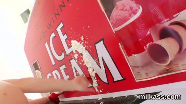 Naughty Lesbians Fill Up Their Massive Asses With Milk - hotmovs.com on poweredporn.com