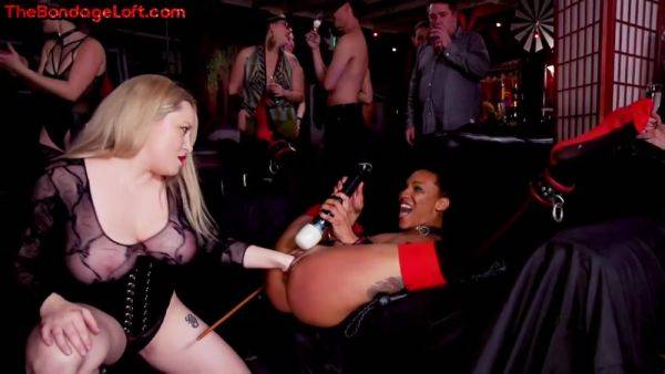 Public anal Ebony pussyfisted and whipped by domina - hotmovs.com on poweredporn.com