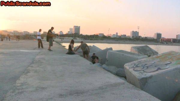 Public slut assfucked in front voyeurs after outdoor deep BJ - hotmovs.com on poweredporn.com