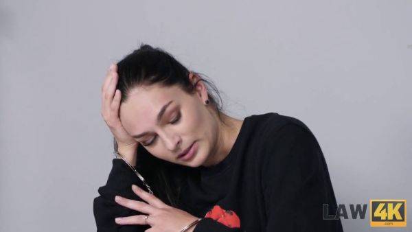 Watch skinny teen leanne lace get caught stealing a car & fucked hard by a police officer - sexu.com on poweredporn.com