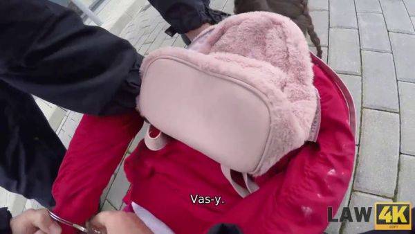 Double-stuffed criminal cindy Shine gets punished with jail time and MMF blowjobs - sexu.com on poweredporn.com