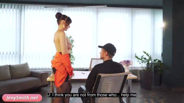 Psychologist. Jeny Smith got naked and gave him to touch her - hotmovs.com - Russia on poweredporn.com