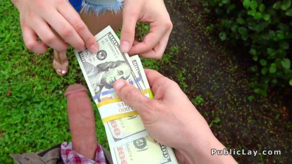 Bubble Butt Blonde Bangs In Garage In Public - hotmovs.com on poweredporn.com