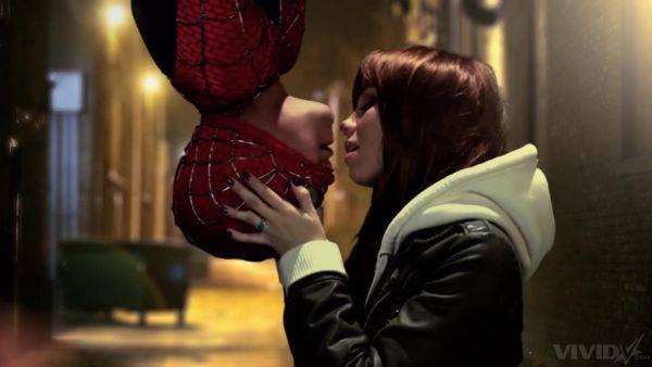 Spider man roleplay leads curious redhead to merciless sex - hellporno.com on poweredporn.com