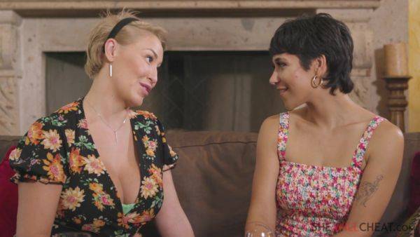 Brunette Babe Cheating on her Blonde Lesbian Partner: Brooklyn Gray’s Girlfriend Finds Her Some Side Dick - Brooklyn Gray - xhand.com on poweredporn.com