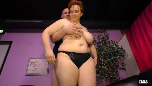 German Mature BBW Cathrin gets Facial and Cum in Mouth During Intense Drilling with Mambo - veryfreeporn.com - Germany on poweredporn.com