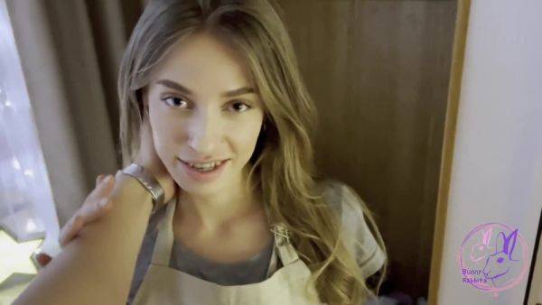 Fuck A Housemaid While Wife at Work - russian slut gives POV blowjob - xhand.com - Russia on poweredporn.com